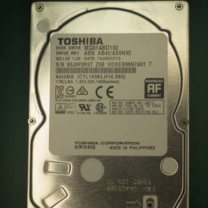 TOSHIBA 2.5インチHDD SATA MQ01ABD100 1000GB 動作確認済(1000021)