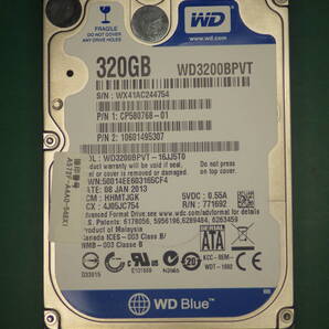 WD 2.5インチHDD SATA WD3200BPVT-16JJ5T0 320GB 動作確認済(320022)