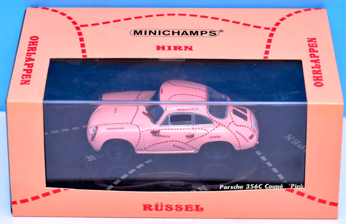 ミニチャンプス1/43 ポルシェ356Aカブリオレ 1956 (レッド