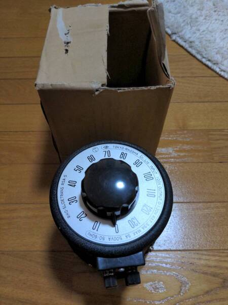 スライダック 東京理工舎 RSA-5 0~130V 3.9A MAX 5A 中古