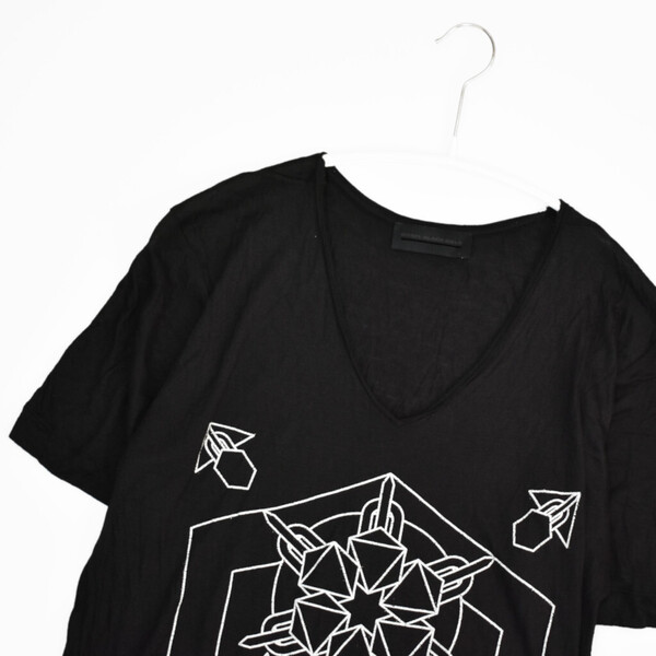 DIESEL BLACK GOLD ディーゼル ブラックゴールド 半袖 カットソー Tシャツ S アート グラフィック