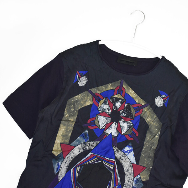 DIESEL BLACK GOLD ディーゼル ブラックゴールド 半袖 カットソー Tシャツ S アート グラフィック