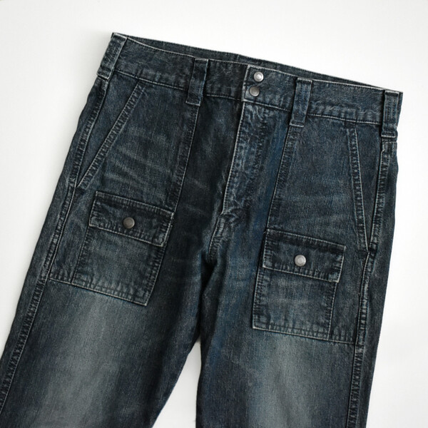 BLUE LABEL UNITED ARROWS インディゴ ブッシュパンツ デニム ジーンズ M 日本製 ブルーレーベル ユナイテッドアローズ vintage