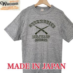 即決★サイズM★warehouse★ 日本製 Tシャツ カットソー 4601 GREENBARIER ウエアハウス グレー メンズ T2999 古着公園