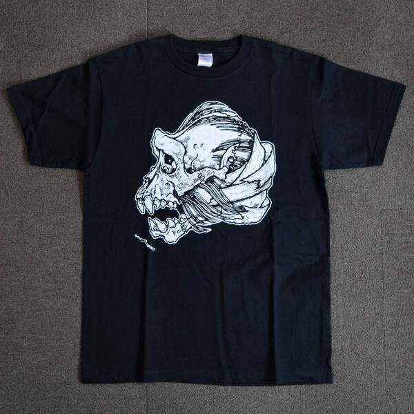 Pushead × HS パスヘッド・メカゴリラ獣 Tシャツ / リアルヘッドbemonゴリラ獣Nagnagnagゴッコ堂Izumonsterパンクドランカーズzollmen