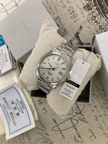 新品未使用! SEIKO セイコ 機械式 メンズ 名作 メカニカル GS フルコマ szsb011
