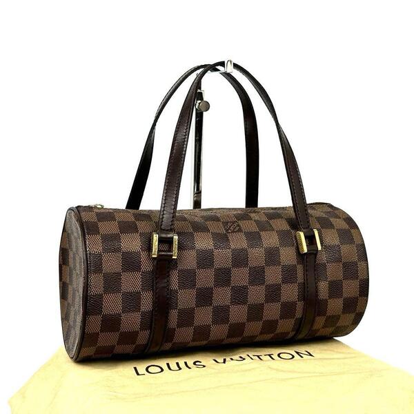 極美品■Louis Vuitton ルイヴィトン N51304 DU0093 パピヨン ダミエ LV ハンドバッグ メンズ レディース ユニセックス 男女兼用 ブラウン