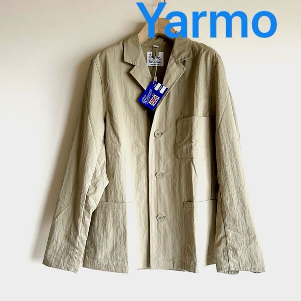 ヤーモ Yarmo ドライバーズジャケット コットン ベージュ 新品未使用 サンプル サイズ40 英国製