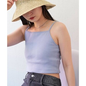 送料無料★美品★Kastane/MILLER★【Miller別注】カップ付きキャミソール★サックスブルー★フリーサイズ