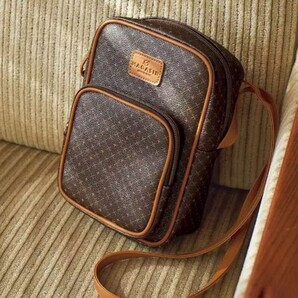 送料無料★美品★Adam et Rope’ Le Magasin★大人のモノグラム柄ショルダーバッグ★ダークブラウン