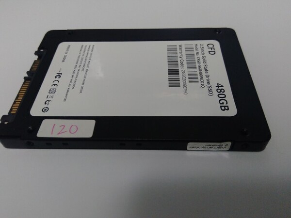 再■ SSD ■ 480GB (120時間) 業務用? CFD 正常判定