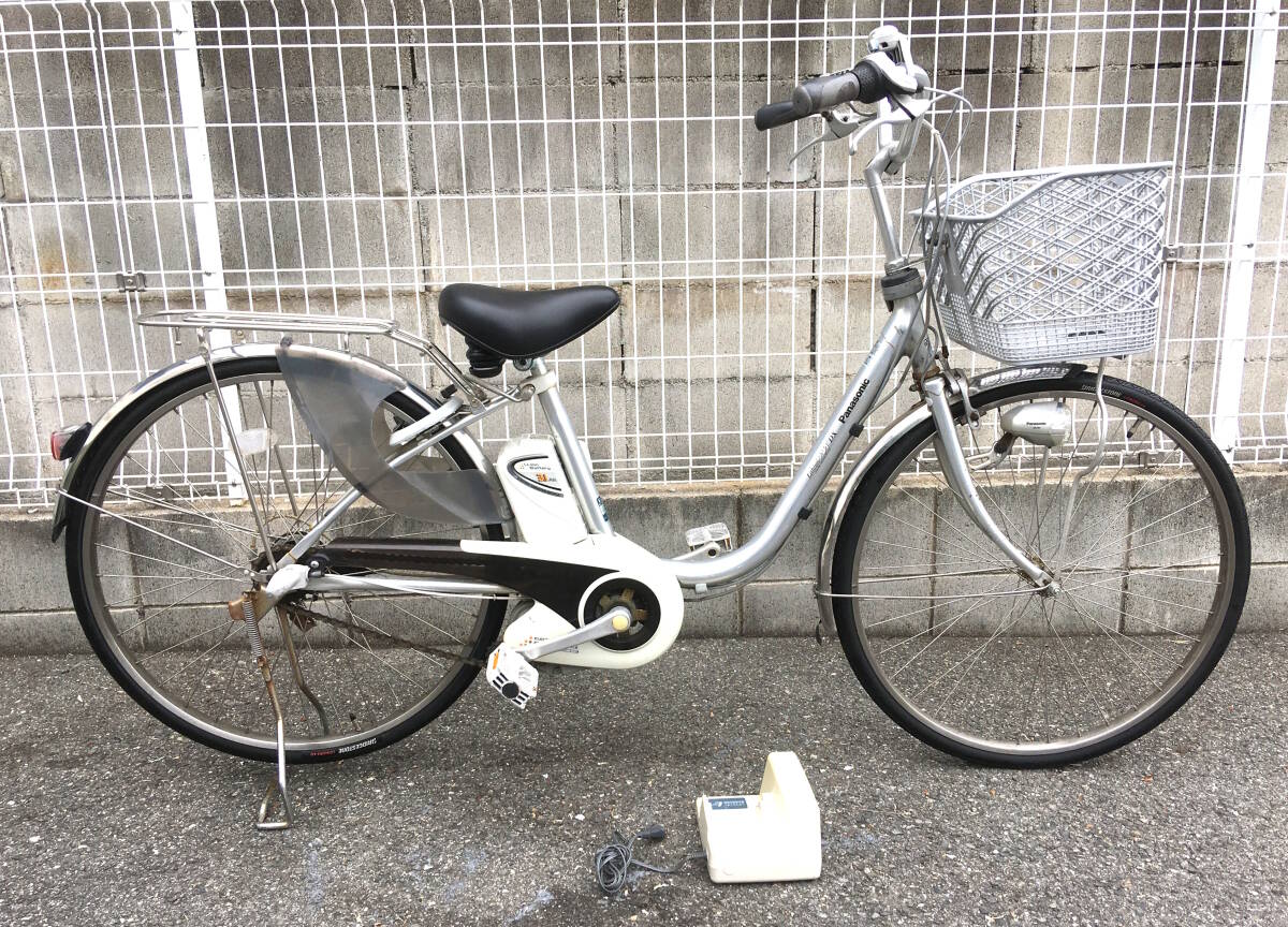 565整備済新基準パナソニック　チャージ　D 電動アシスト自転車26インチ中古車 565整備済新基準パナソニックチャージD 電動アシスト自転車26