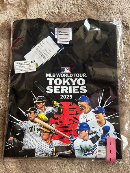 新品未開封 阪神タイガース ドジャース MLB 東京シリーズ Tシャツ XL ブラック