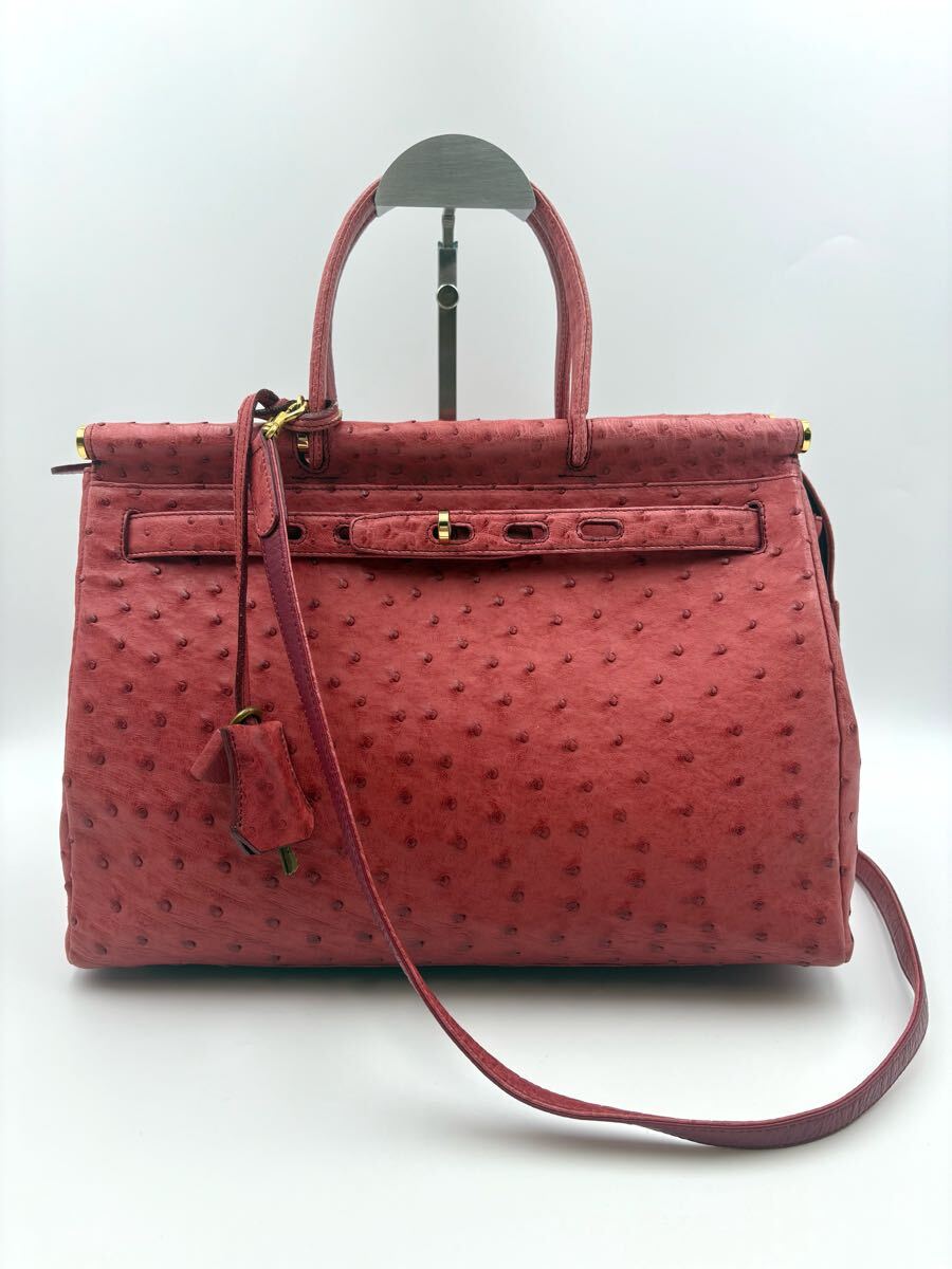 超美品 希少色 LOUIS FERAUD ルイフェロー オーストリッチ バッグ Yahoo!オークション -「ルイフェロー louis feraud