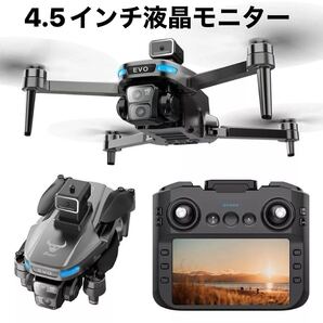 バッテリー2本 SG901MAX 4Kカメラ 5G WiFi 4.5インチ液晶画面 全方位障害回避 ブラシレス ドローン GPS 折りたたみ オプティカル SDカード