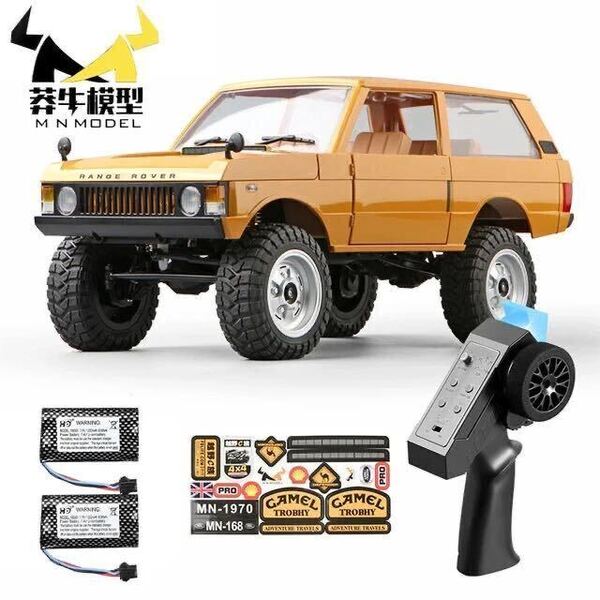 新発売バッテリー2 黄色MN168 RTR 1/12 レンジローバー 4WD RC WPLラジコン ロッククローラー オフロード スケールトラック FMS MN Model
