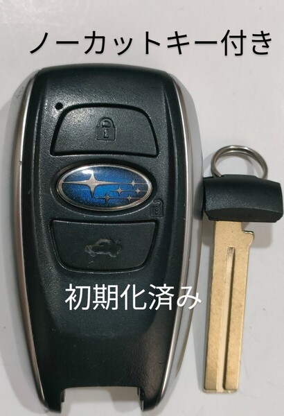 初期化済スバル純正スマートキー3ボタン基盤番号281451-5801 001-A01470 14AHA-01ノーカットキー付き新品電池サービス14