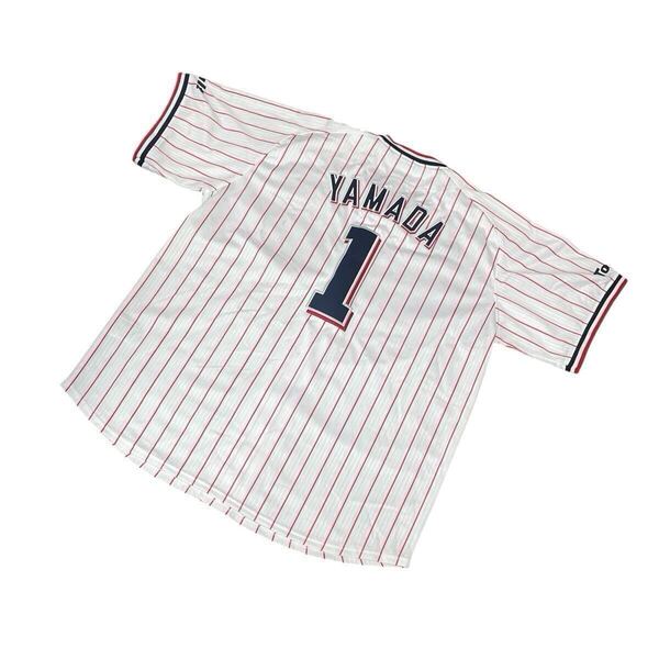 東京ヤクルトスワローズ ヤクルトスワローズ MAJESTIC マジェスティック レプリカユニフォーム ホーム 山田哲人 1 刺繍 Lサイズ