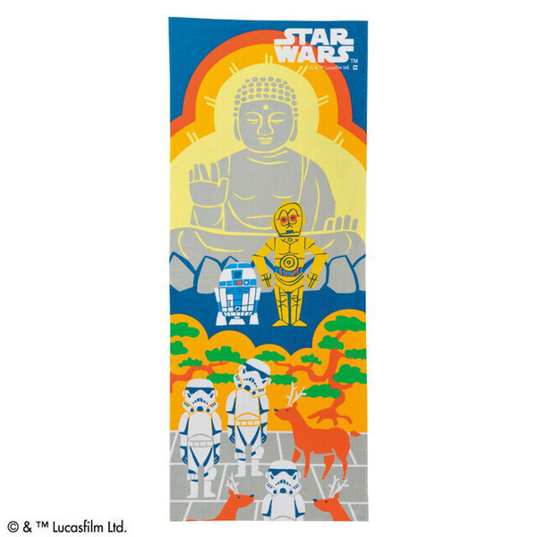 STAR WARS スター・ウォーズ 歴史ツアーズ 手ぬぐい 日本製 丸眞 R2D2 C3PO Stormtrooper