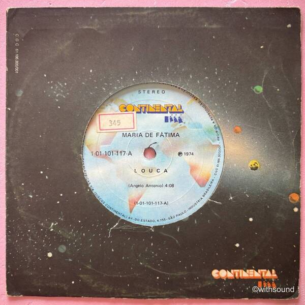 MARIA DE FATIMA Vou Me Acostumar BRAZIL ORIG 7INCH LUIS VAGNER 1974 CONTINENTAL 1-01-101-117