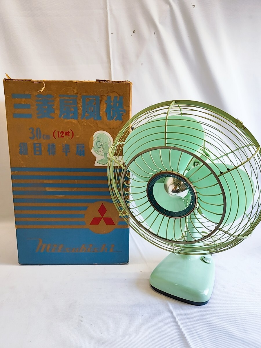 昭和レトロ 三菱 大型扇風機 S-40MK形 3枚羽根 40cmタイプ 昭和レトロ 三菱 大型扇風機 S-40MK形 3枚羽根 40cmタイプ Yahoo