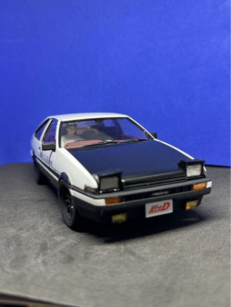 1/24頭文字D藤原拓海AE86トレノプラモデル完成品