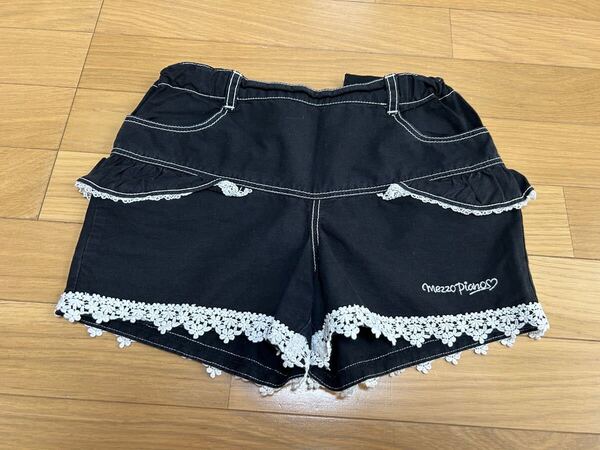 メゾピアノ ショートパンツ 140センチ ボトムス キッズジュニア 女の子 短パン フリル 子供服