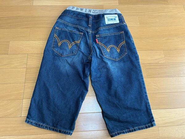 エドウィン デニムハーフパンツ 160センチ ボトムス キッズジュニア 男の子男子 子供服 半ズボン EDWIN