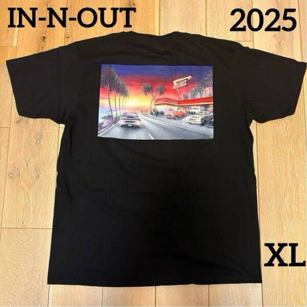 ★インアンドアウトバーガー Tシャツ 2025★ビーチクルーズ★新品XL★ブラック