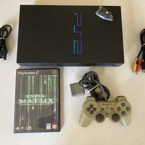 25-0505 レンズ交換電池生きてる動作品 プレイステーション2 SCPH-10000 本体セット