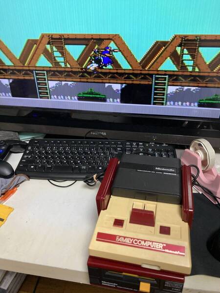 25-0527-09 A・B面動作品 ファミコン ディスクシステム グリーンベレー