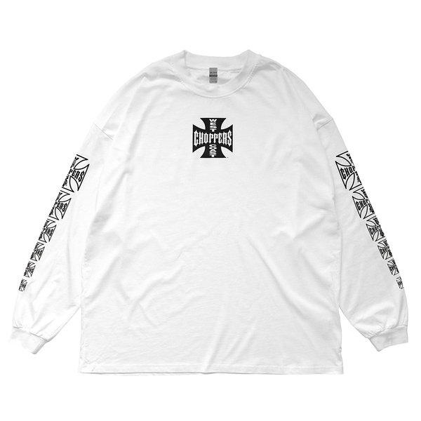 XL ウエストコーストチョッパーズ ハーレー バイカー ロンT 白 ホワイト
