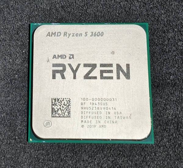 AMD RYZEN5 3600 CPU 動作確認済み