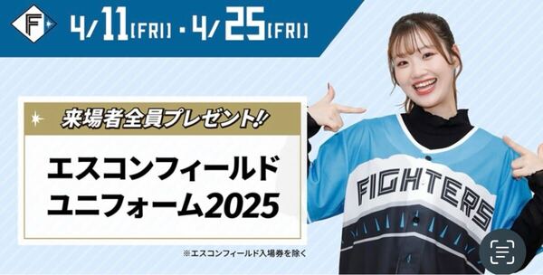 送料無料 新品 北海道日本ハムファイターズ 2025 ユニフォーム エスコンフィールド 配布