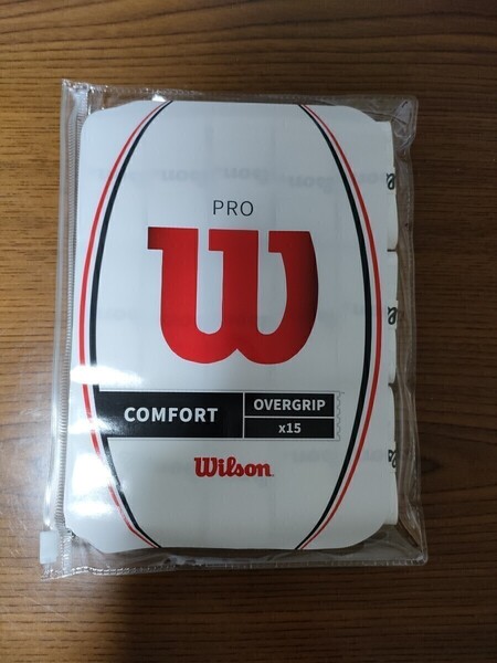 Wilson Pro Comfort Overgrip 15本 グリップテープ ホワイト