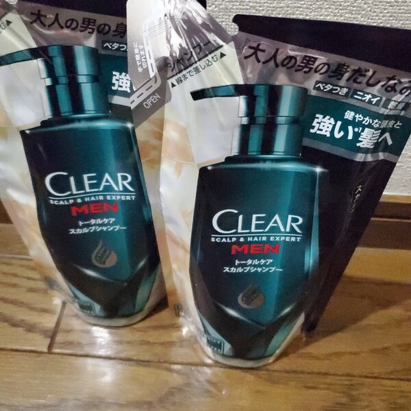 クリアMEN トータルケア スカルプシャンプー 詰め替え 280g×2個