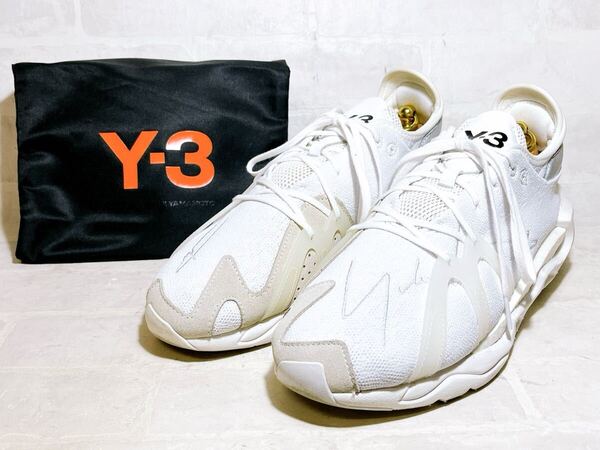 【極美品】Y-3 ワイスリー adidas ヨウジヤマモト 高級 スニーカー ホワイト 白 28cm メンズ 紳士靴