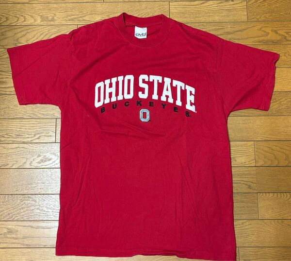 NCAA OHIO STATE BUCKEYES MEN’S SHORT SLEEVE T-SHIRTS size-L(着丈71身幅53) 中古(美品) 送料無料 NCNR
