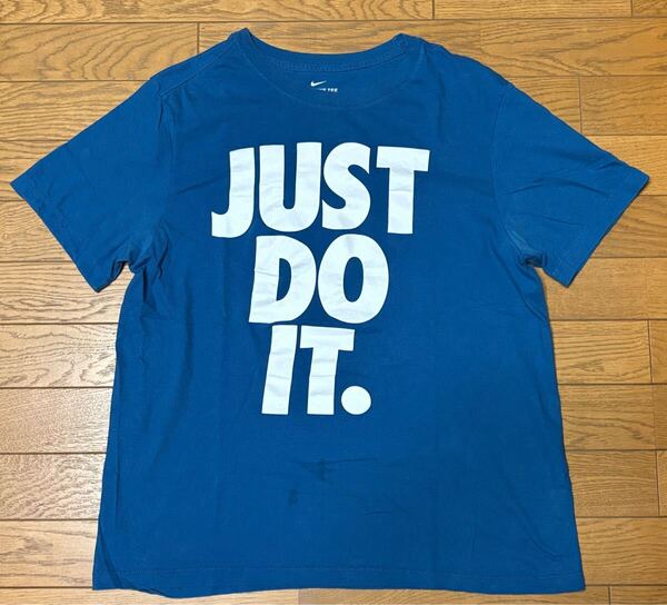 NIKE “JUST DO IT” MEN’S SHORT SLEEVE T-SHIRTS size-M(着丈64身幅53) 中古(美品) 送料無料 NCNR