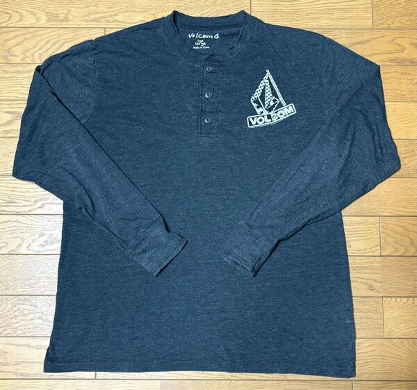 VOLCOM LONG SLEEVE T-SHIRTS size-L(着丈69cm身幅57cm) 中古 送料無料 NCNR