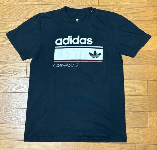 adidas original SHORT SLEEVE T-SHIRTS size-S(着丈64身幅46) 中古 送料無料 NCNR