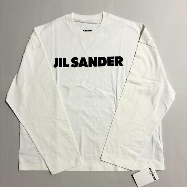 新品未使用!送料込み★Jil Sander★ロゴ 長袖Tシャツ ロンT コットン