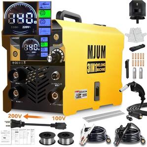 半自動溶接機 1台3役 電気溶接機 ノンガスMIG DIY 修理 小型 267