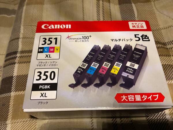 キヤノン インクタンク BCI-351XL+350XL/5MP(5色マルチパック 大容量)×1個