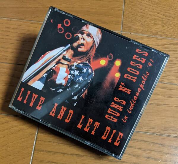 送料無料即決 Guns n' Roses / LIVE AND LET DIE live in indianapolis 91 プレス盤2CD 91年のライブです ガンズアンドローゼズ