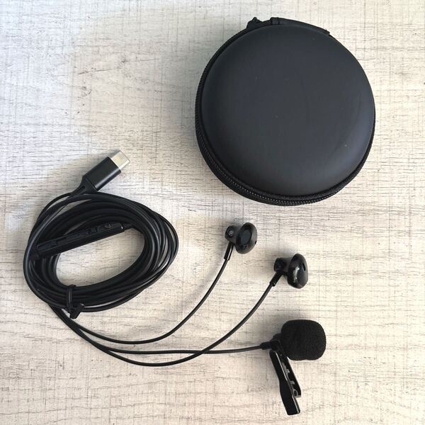 【新登場】USB Type C イヤホン 有線 クリップ式マイク ゲーミングイヤホン 着信応答/終話 音量調節 iPhone/Xperia等ほとんどのC機種対応
