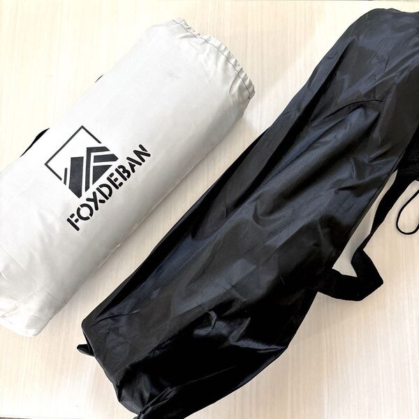 【キャンプ用品2点セット】Foxdeban 防水キャンプタープ UVカット 300D高密度生地 (2-3人用) & LAMPTOP アウトドアチェア 軽量 折り畳み