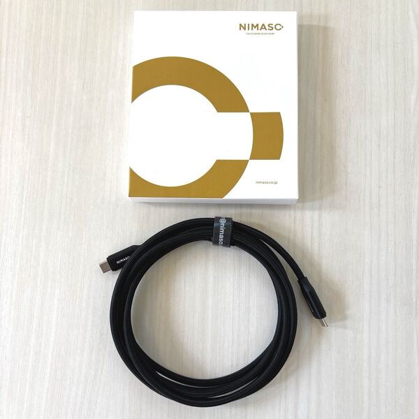 NIMASO USB C Type C ケーブル USB3.2Gen2【100W/5A急速充電 PD対応 4K/60Hz 映像出力 2m】 iPhone16/15シリーズ MacBook、iPad等C機種対応