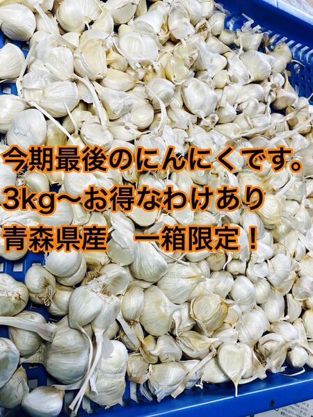 わけありにんにくお得!青森県産3kg〜