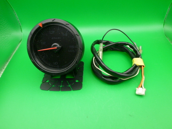 Defi Racer Gauge 電圧計 VS-2 アンバーイルミ DF11902 Φ60mm 動作確認済 デフィ レーサーゲージ VOLT